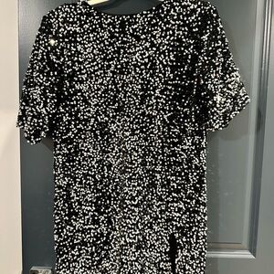 Glamorous Black Sequin Mini Dress